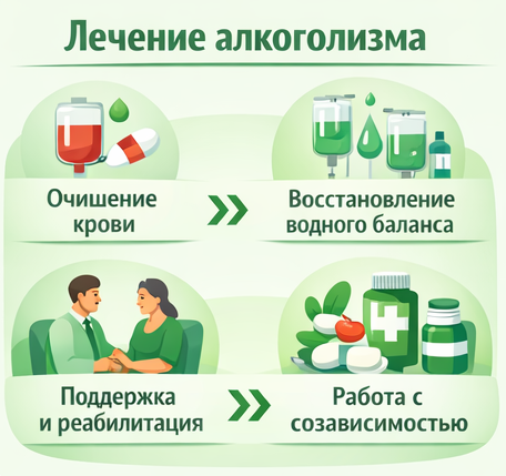 лечение алкоголизма в Екатеринбурге этапы